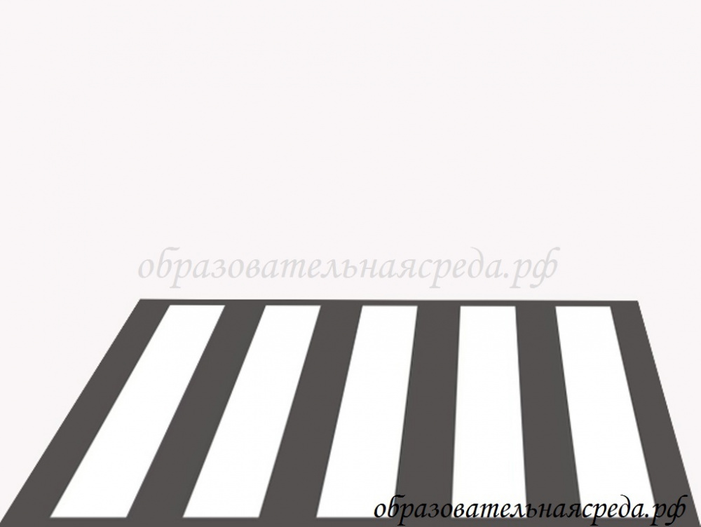 Пешеходный переход на баннере